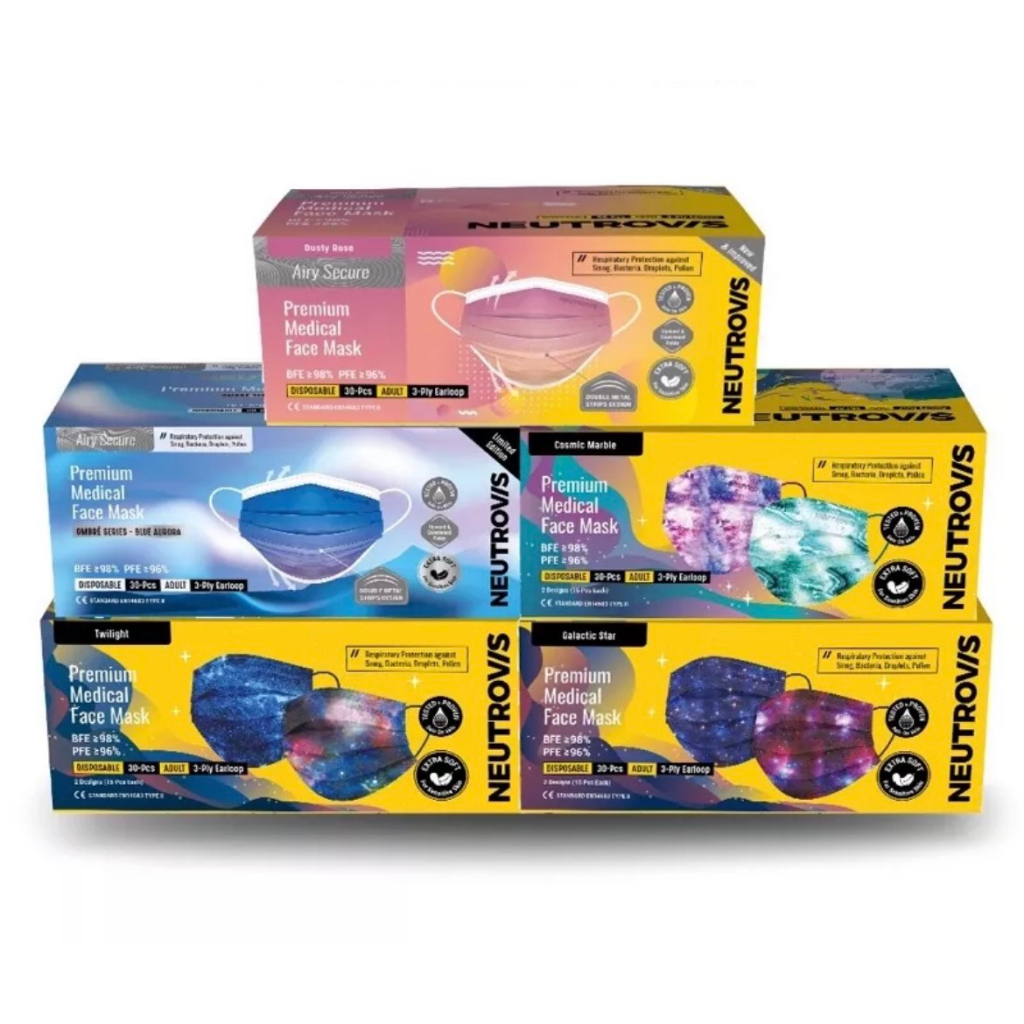 Khẩu Trang Cao Cấp Kháng Khuẩn 3 Lớp Neutrovis - Arctic Lake (7 Cái/Túi) - NT Bình An
