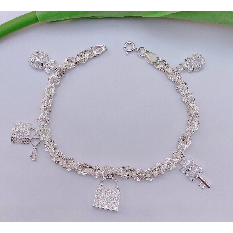 lắc tay bạc nữ cao cấp🌿lắc tay xoắn bạc 🌸 lắc tay bạc ytaly.