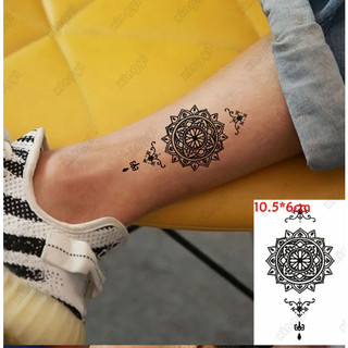 [Đọc kỹ mô tả] Hình dán tạm thời sen đối xứng size nhỏ qs389. Xăm dán tatoo mini tạm thời, size <10x6cm