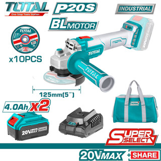 Máy mài, máy cắt cầm tay ( 100mm và 125mm )dùng pin  20V Total TAGLI2012582 TAGLI201072