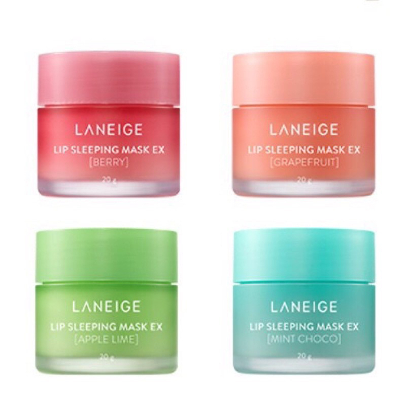 Set 4 lọ mặt nạ ngủ môi Laneige Lip Sleeping Mask Mini Kit 8g auth