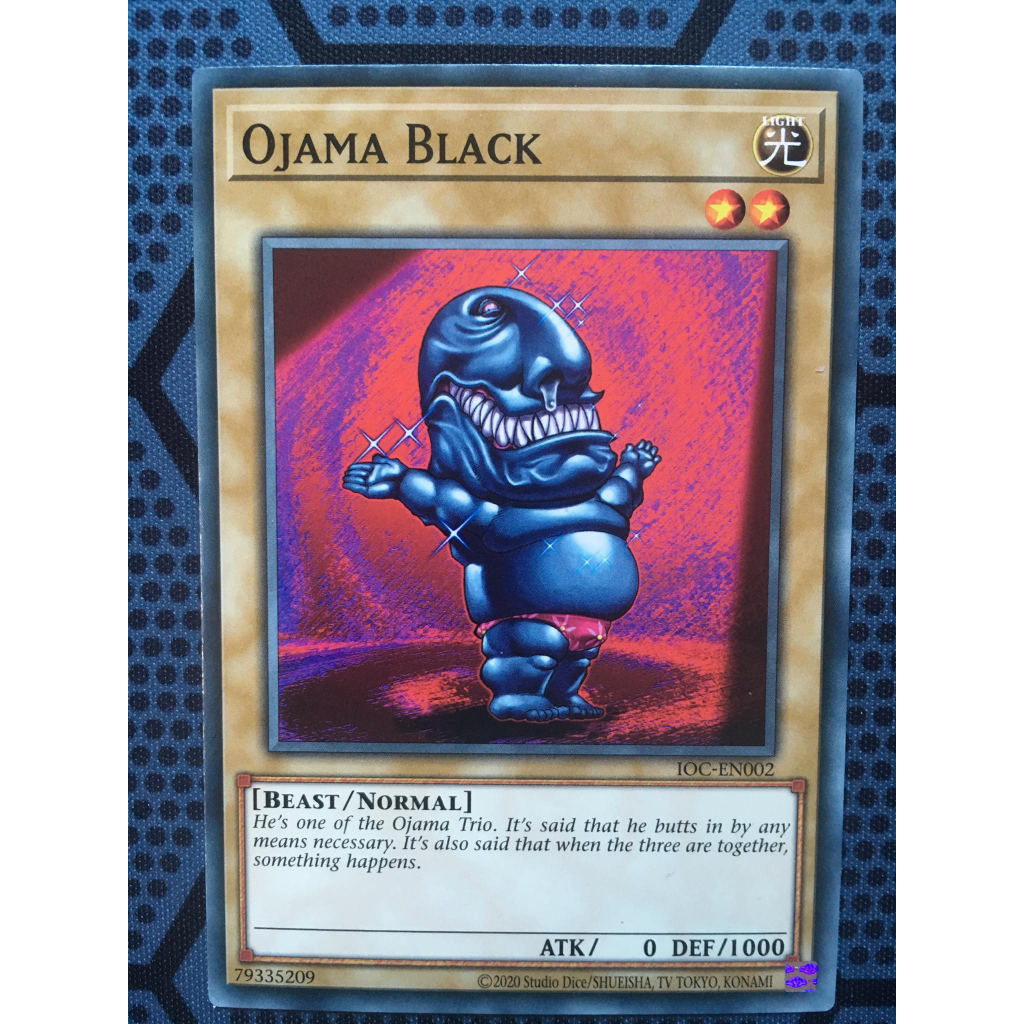 Bài yugioh thời đầu duel monster - Ojama Black - IOC-EN002 - Common Unlimited