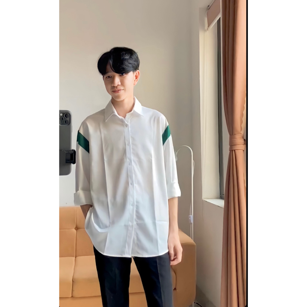 Áo sơ mi nam tay dài chất vải kante phối màu phối chuẩn form trẻ trung rất đẹp hàng shop PVT FASHION | BigBuy360 - bigbuy360.vn