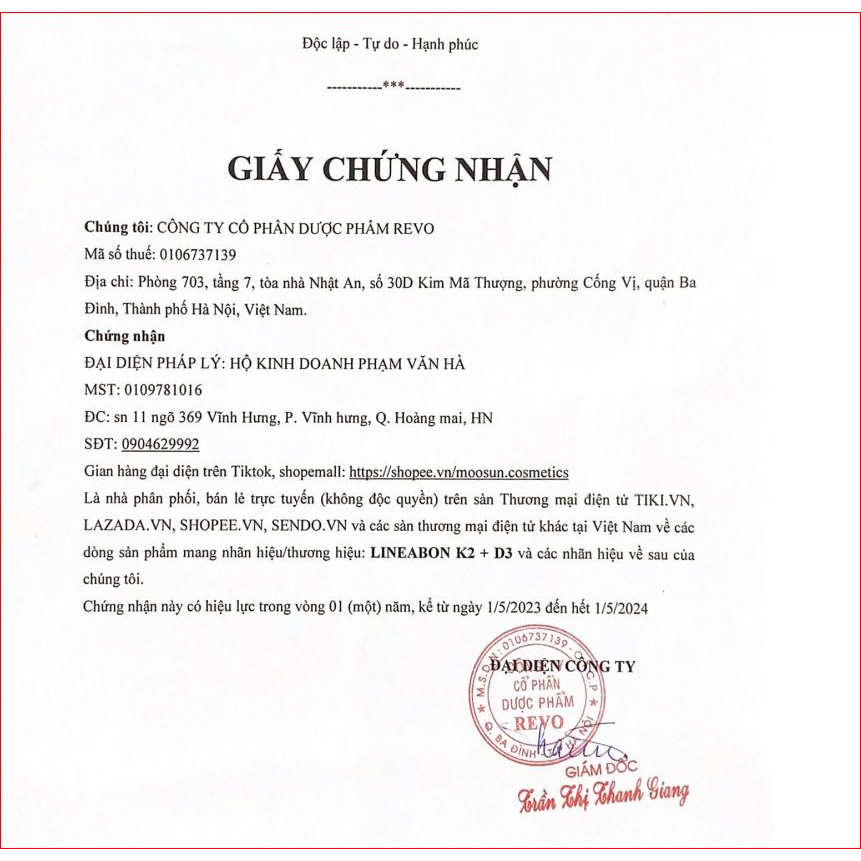 LineaBon vitamin D3 K2 10ml - Vitamin tăng chiều cao cho bé chính hãng