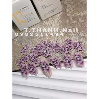 Hoa bột 3d ẩn nổi(phụ kiện nail)