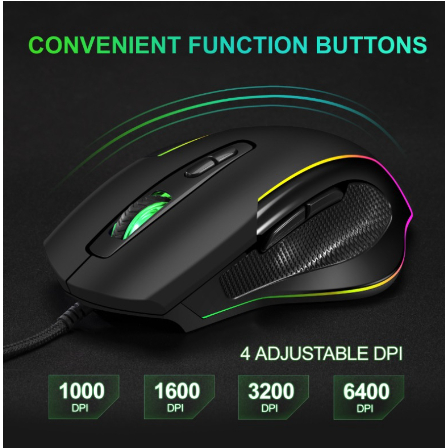 Chuột Máy Tính Có Dây GM30 Led RGB Chuyên Dụng Cho Game Thủ