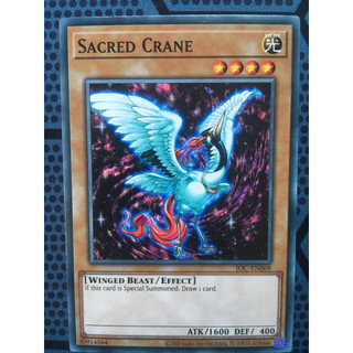 Bài yugioh thời đầu duel monster - Sacred Crane - IOC-EN069 - Common Unlimited (25th Reprint)