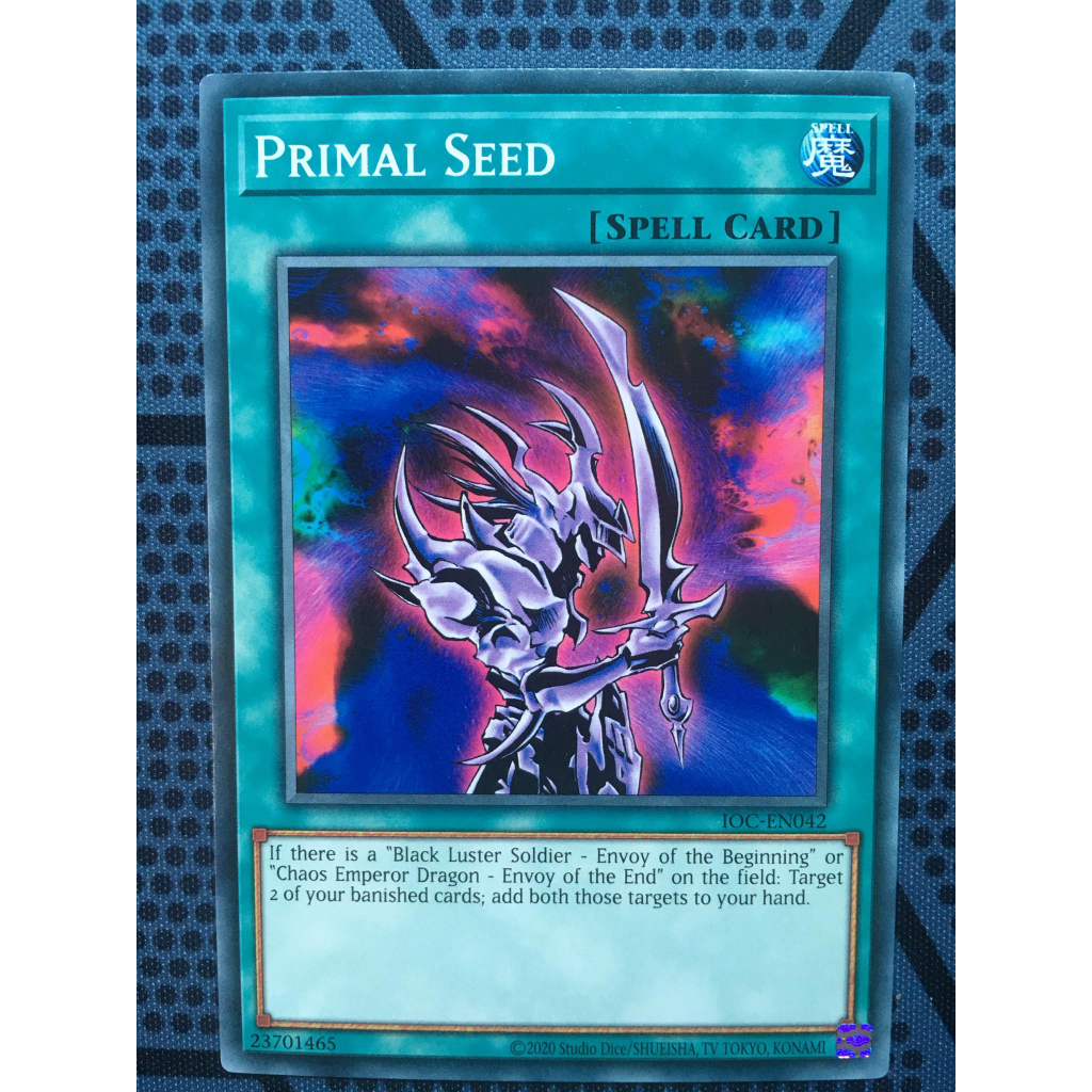 Bài yugioh thời đầu duel monster - Primal Seed - IOC-EN042 - Common Unlimited (25th Reprint)