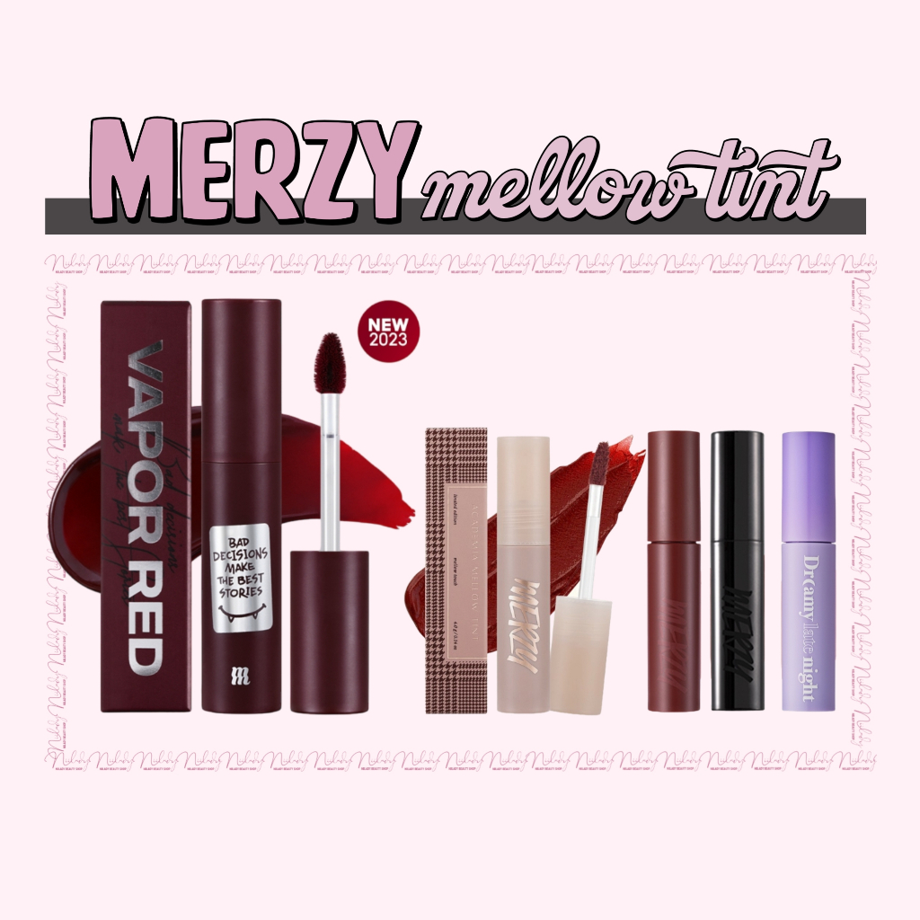 (M13 MỚI & Academia) Son Merzy Mellow Tint Dreamy Late Night, Noir In The Mellow Tint