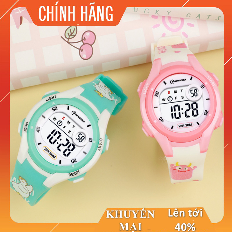 Đồng hồ trẻ em Mingrui chính hãng cao cấp chống nước Mig012 - FULL hộp + pin + hướng dẫn