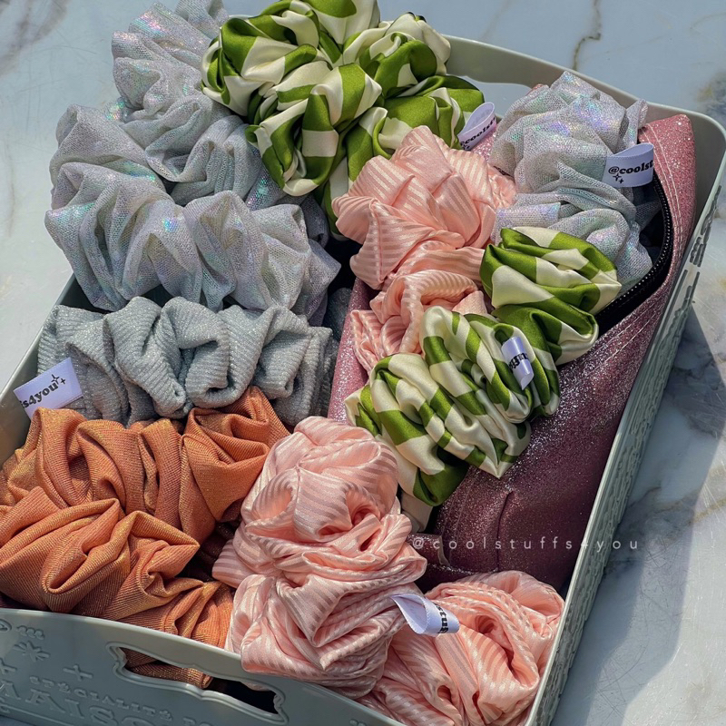 Buộc Tóc Scrunchies Mẫu Mới Mùa Hè Size 12cm {Số Lượng Có Hạn}
