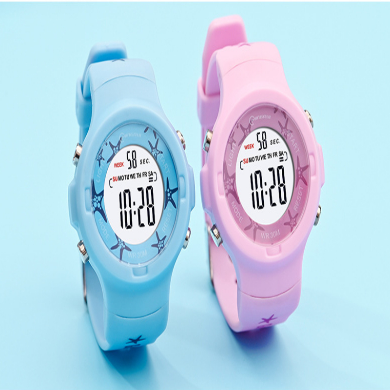 Đồng hồ bé trai – bé gái Mingrui hoa văn chống nước Mig003 - FULL hộp + pin + hướng dẫn