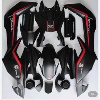  Tem chỉ đỏ đen dán xe điện xmen độ 