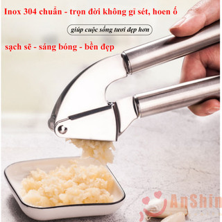 Dụng cụ ép gừng tỏi cầm tay Inox 304 Anshin