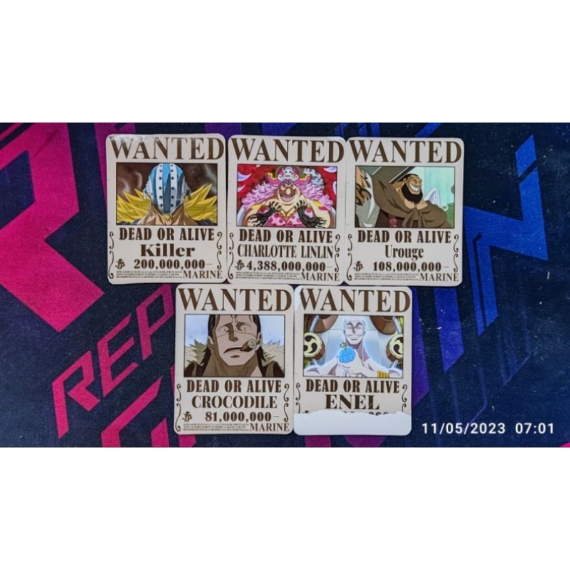 Combo 05 thẻ nhựa onepiece thiết kế