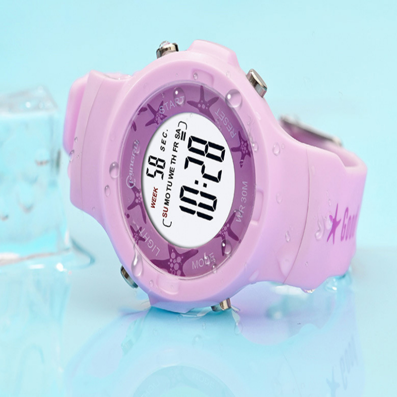 Đồng hồ bé trai – bé gái Mingrui hoa văn chống nước Mig003 - FULL hộp + pin + hướng dẫn