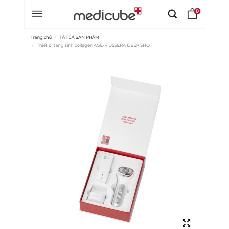 Thiết bị tăng sinh collagen AGE-R USSERA DEEP SHOT Medicube - BH 1 đổi 1