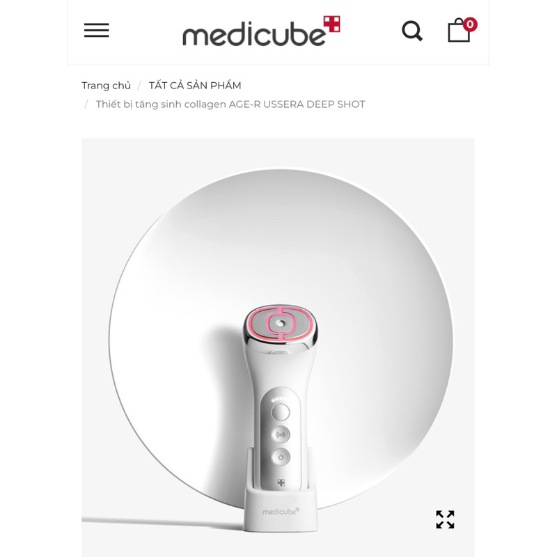 Thiết bị tăng sinh collagen AGE-R USSERA DEEP SHOT Medicube - BH 1 đổi 1