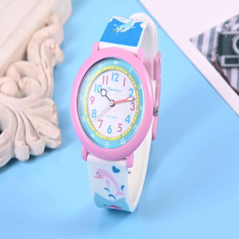 Đồng hồ trẻ em cho bé trai – bé gái Mingrui chống nước  Mig013 - FULL hộp + pin + hướng dẫn