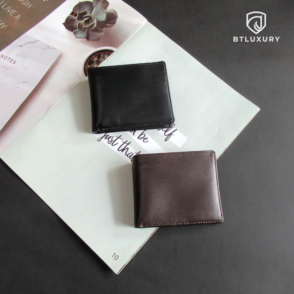 Ví nam mini kiểu ví ngang, kích thước nhỏ gọn, da bò thật 100%, bảo hành 12 tháng