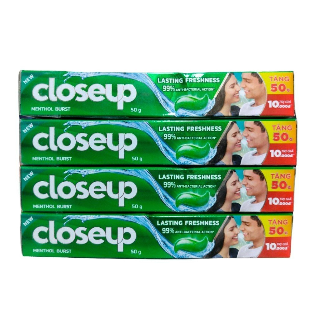Kem đánh răng Closeup bạc hà 50g date mới - Hàng tặng