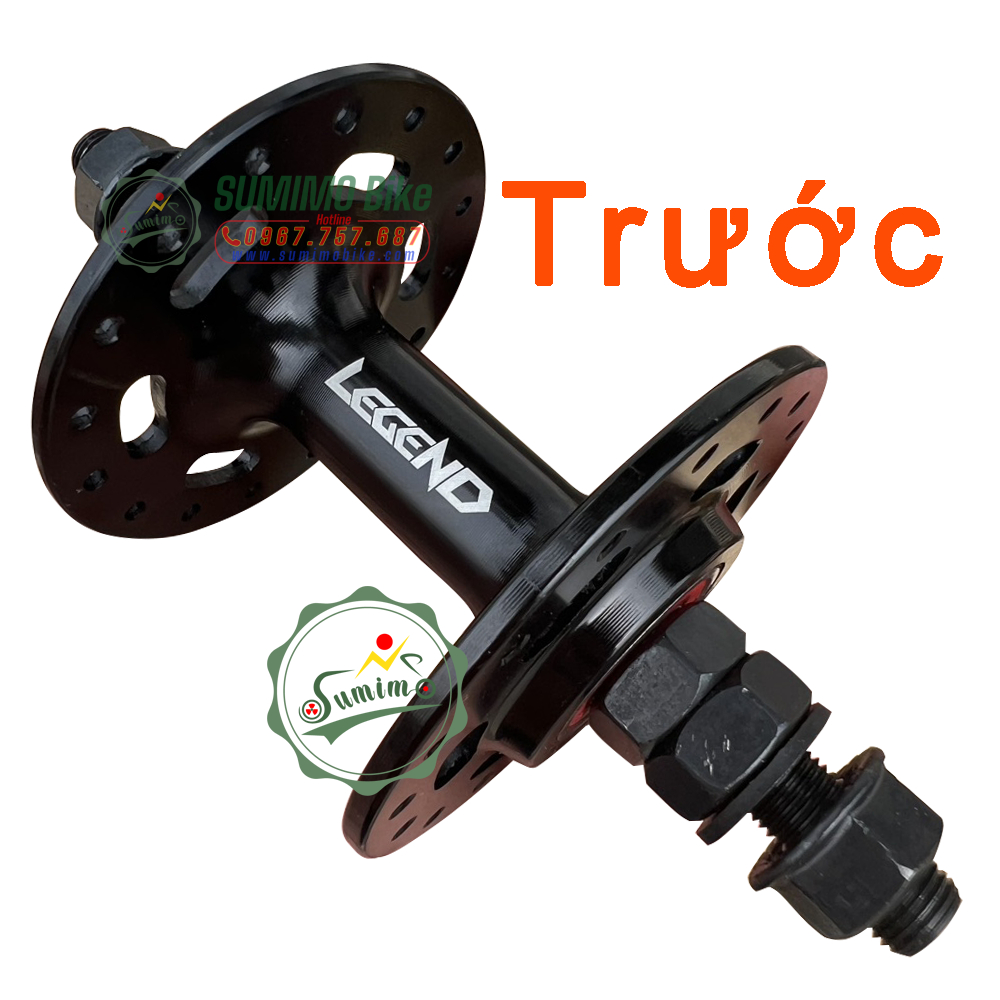 Bánh fixed gear hub LEGEND bạc đạn vành 4cm
