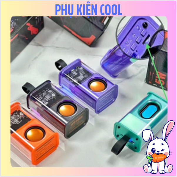 Loa Bluetooth Mini Trong Suốt A36s Nghe Nhạc Không Dây Nhiều Màu