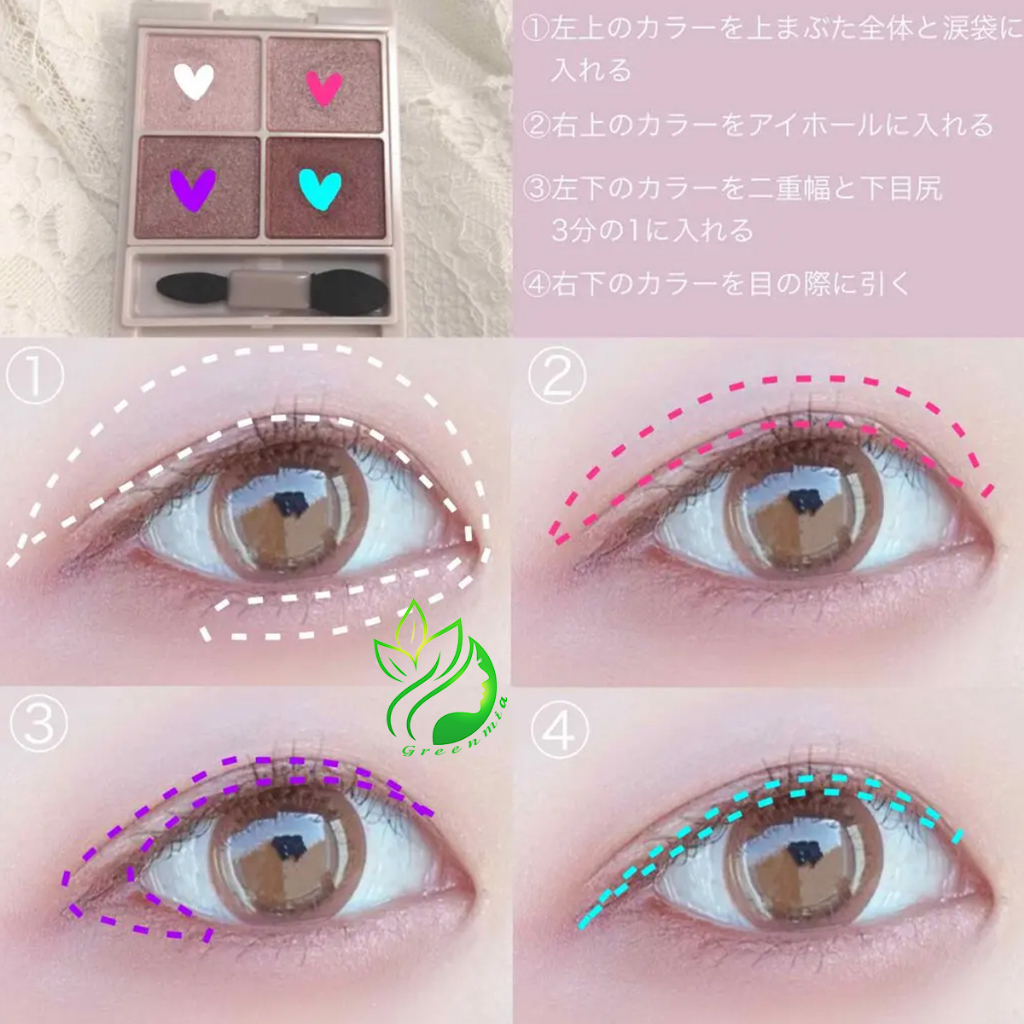 Phấn Mắt Canmake Tokyo Japan Nội Địa Nhật Silky Souffle Eyes 4 ô Màu 06