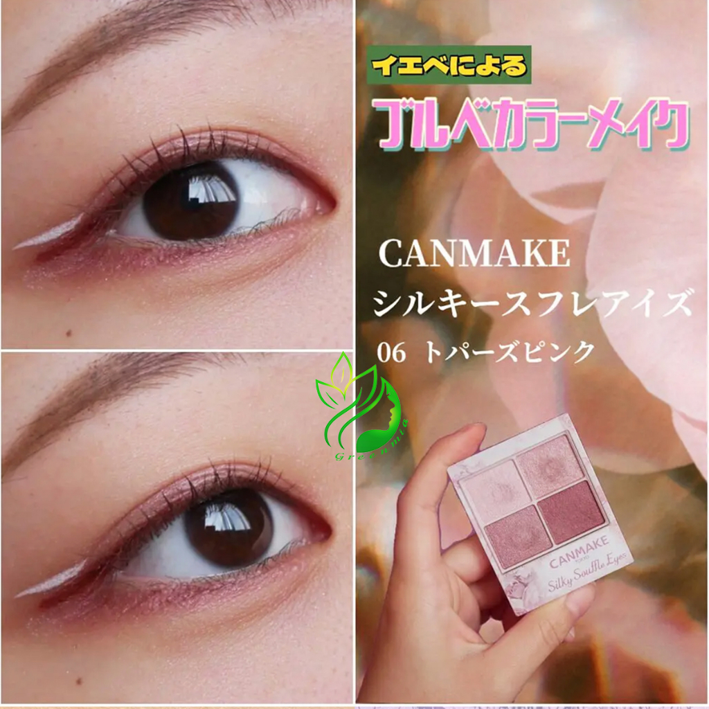 Phấn Mắt Canmake Tokyo Japan Nội Địa Nhật Silky Souffle Eyes 4 ô Màu 06