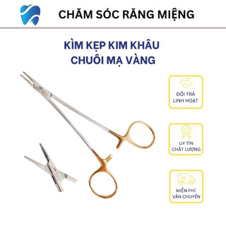 Kìm kẹp kim khâu chuôi vàng chất lượng cao