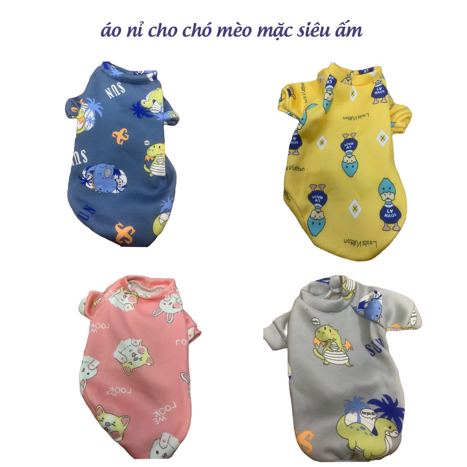 Áo nỉ cho chó mèo
