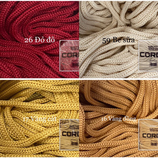 Sợi dệt Cordy 3mm trơn