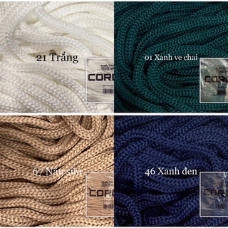Sợi dệt Cordy 3mm trơn