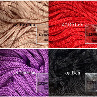 Sợi dệt Cordy 3mm trơn