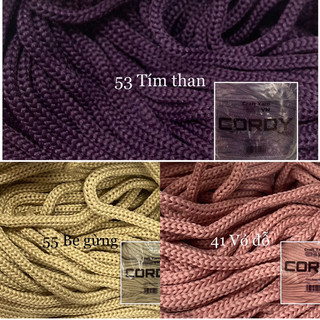 Sợi dệt Cordy 3mm trơn