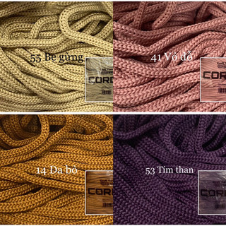 Sợi dệt Cordy 3mm trơn