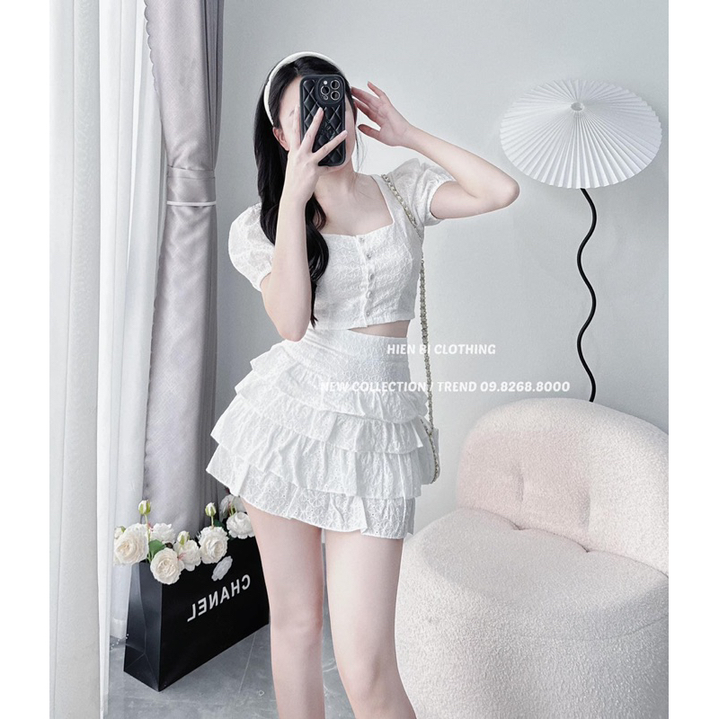 Set tho cao cấp c váy tầng