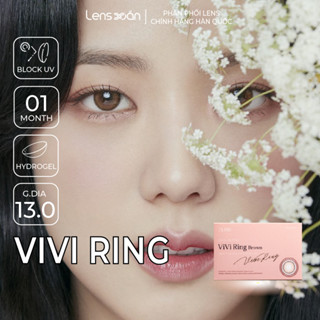 Kính áp tròng cận 1 tháng LENS XOẮN lens có viền hàn quốc OLENS VIVI RING