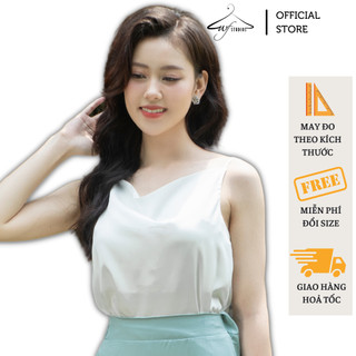 Áo hai dây nữ cổ đổ lụa ngọc trai cao cấp mặc trong áo blazer, chất vải mát mịn, không nhăn - AD02 - wfstudios