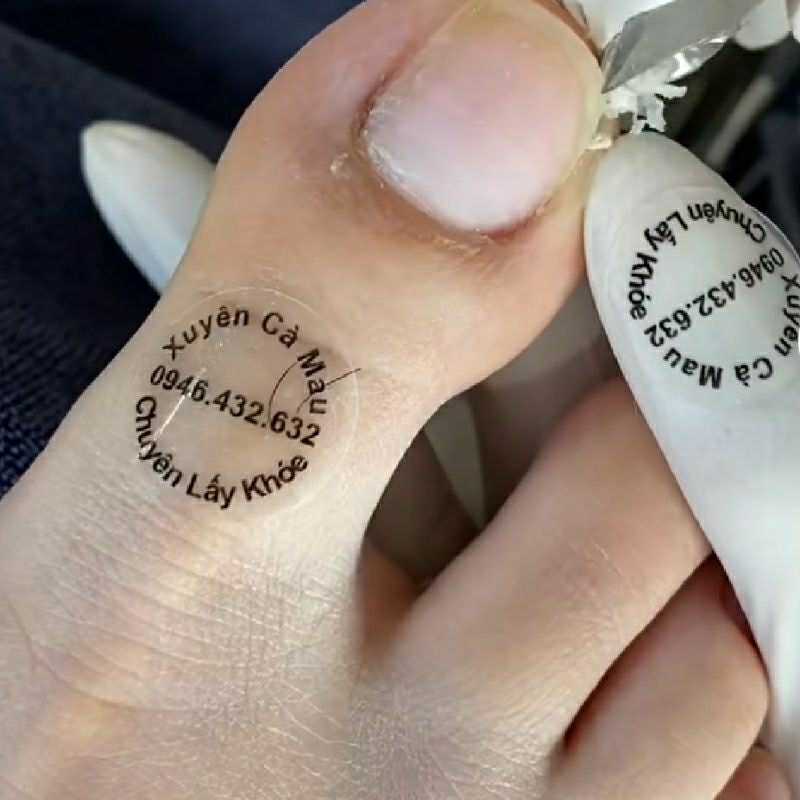 Tem dán chai chiết Mỹ Phẩm, tem Note Đồ Dùng Cá Nhân, Dán mặt cho Spa thẩm mỹ viện theo yêu cầu