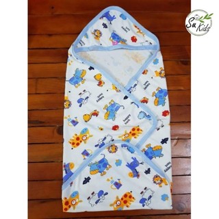 Ủ hè cotton có mũ cho bé sơ sinh - MS18