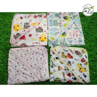 Ủ hè cotton có mũ cho bé sơ sinh - MS18