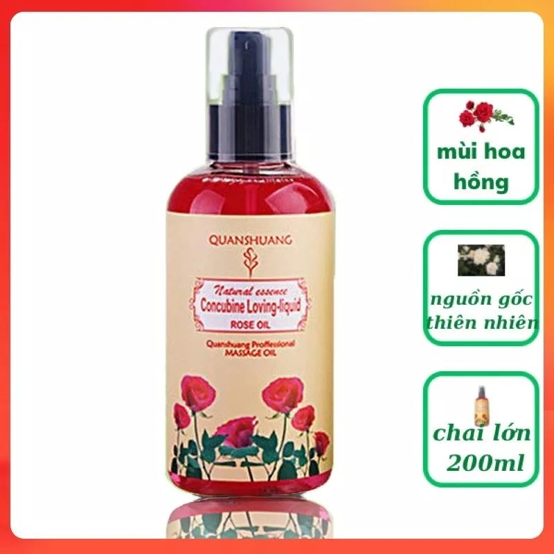 Tinh dầu Massage body gel massage toàn thân QuanShuang hương thiên nhiên hàng Đài Loan lọ 200ml