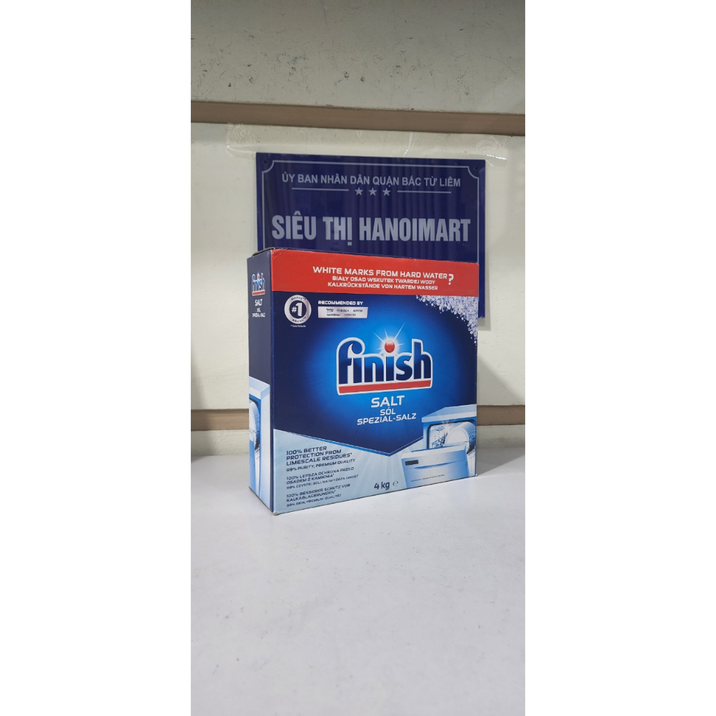 Muối rửa bát Finish 4kg, 2kg muối finish 3kg, 1.2kg muối làm mềm nước finish 1.5kg, muoi rua bat finish salt 1kg cho may