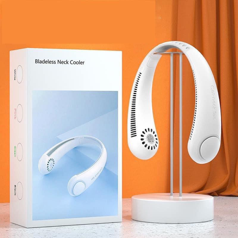 Quạt Đeo Cổ, Quạt Quàng Cổ Tích Điện, Quạt Mini Không Cánh Dung Lượng Pin Cao