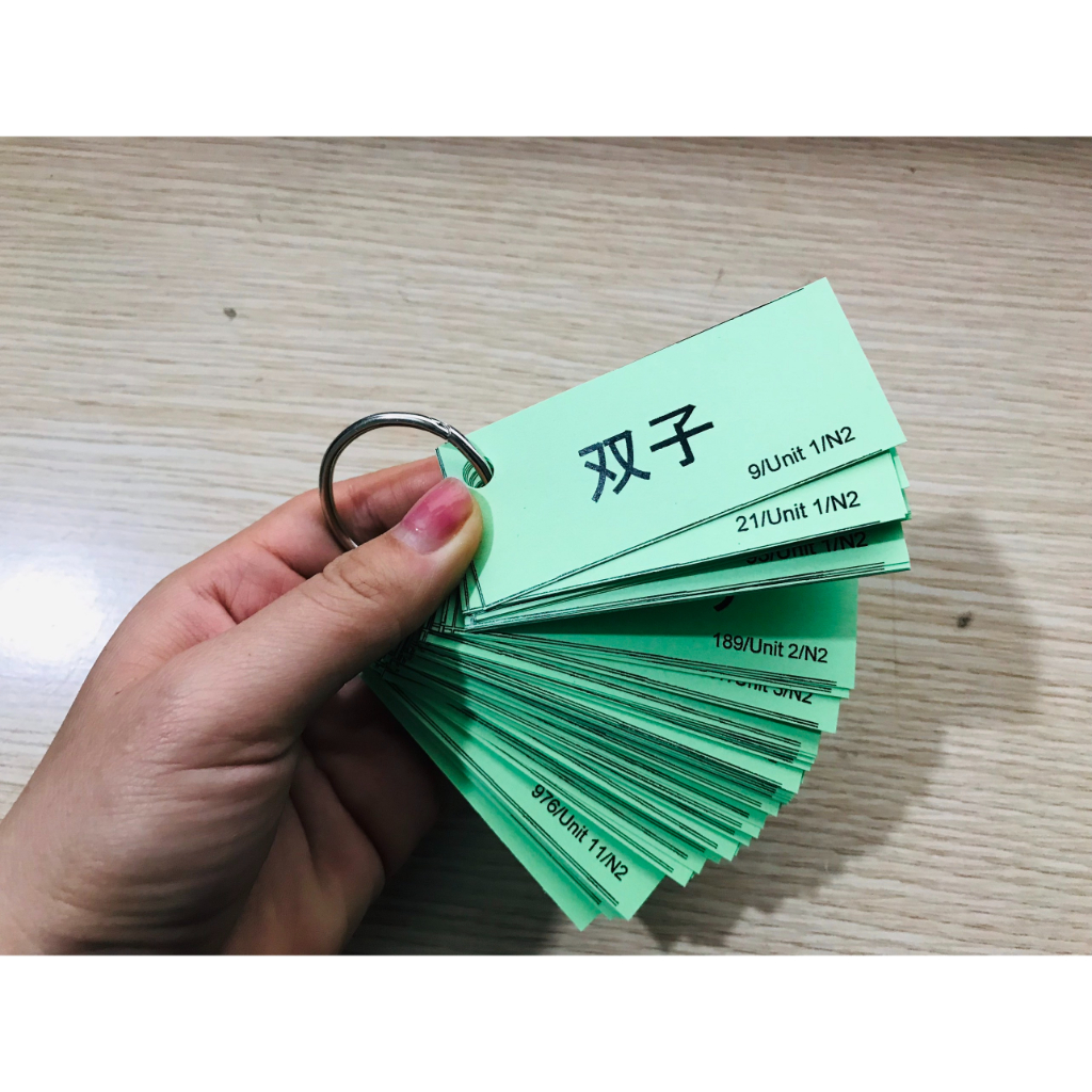 Flashcard Từ Vựng Tiếng Nhật Mimikara N2 -1160 Từ Vựng - Thẻ học từ vựng Mimikara N2
