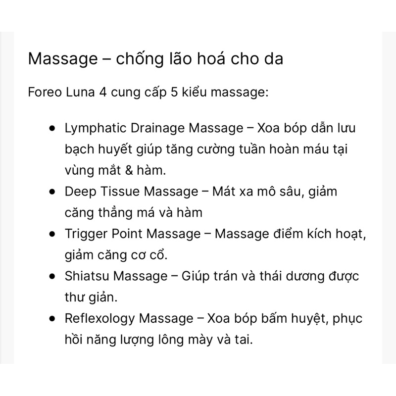 MÁY RỬA MẶT FOREO LUNA 4 DÒNG MỚI NHẤT