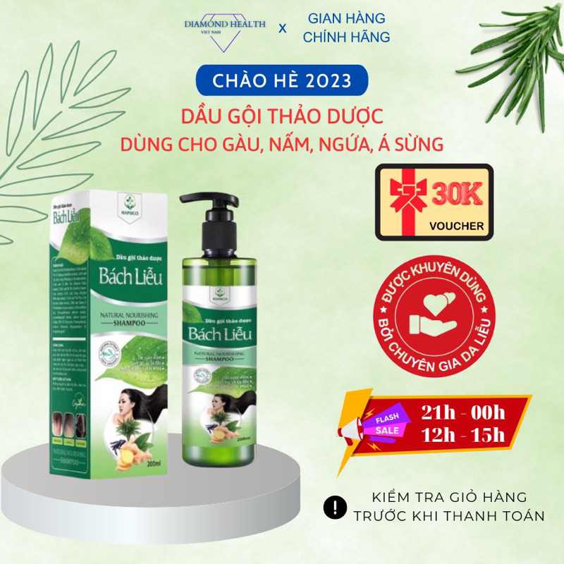 Dầu gội thảo dược Bách Liễu - nấm, viêm, á sừng