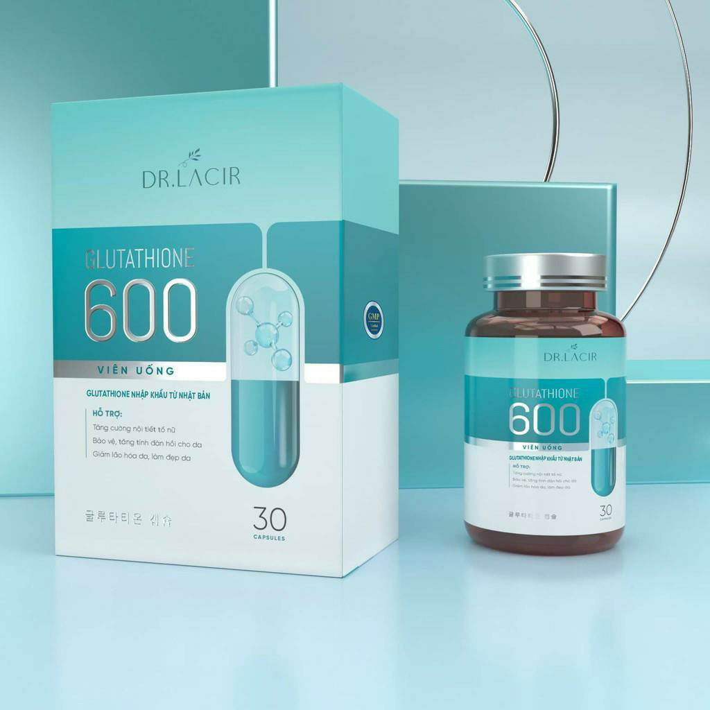 Viên uống Glutathione 600 Dr Lacir - Viên Uống Ngừa Nám, Trắng Da Chống Oxy Hóa Hiệu Quả