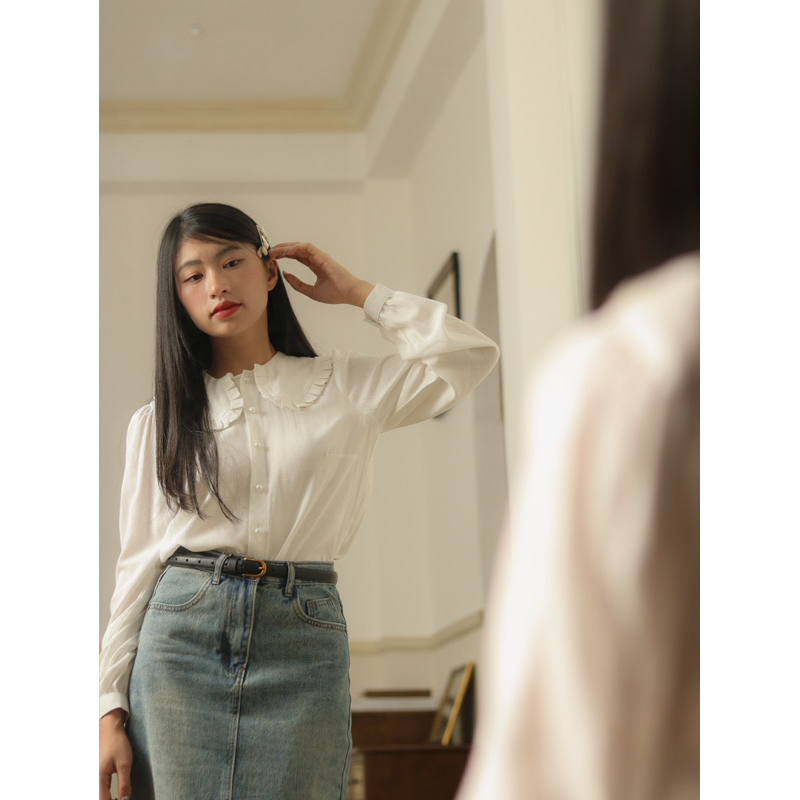 ARIUSTEES - Áo kiểu cổ Pháp Parisian Blouse